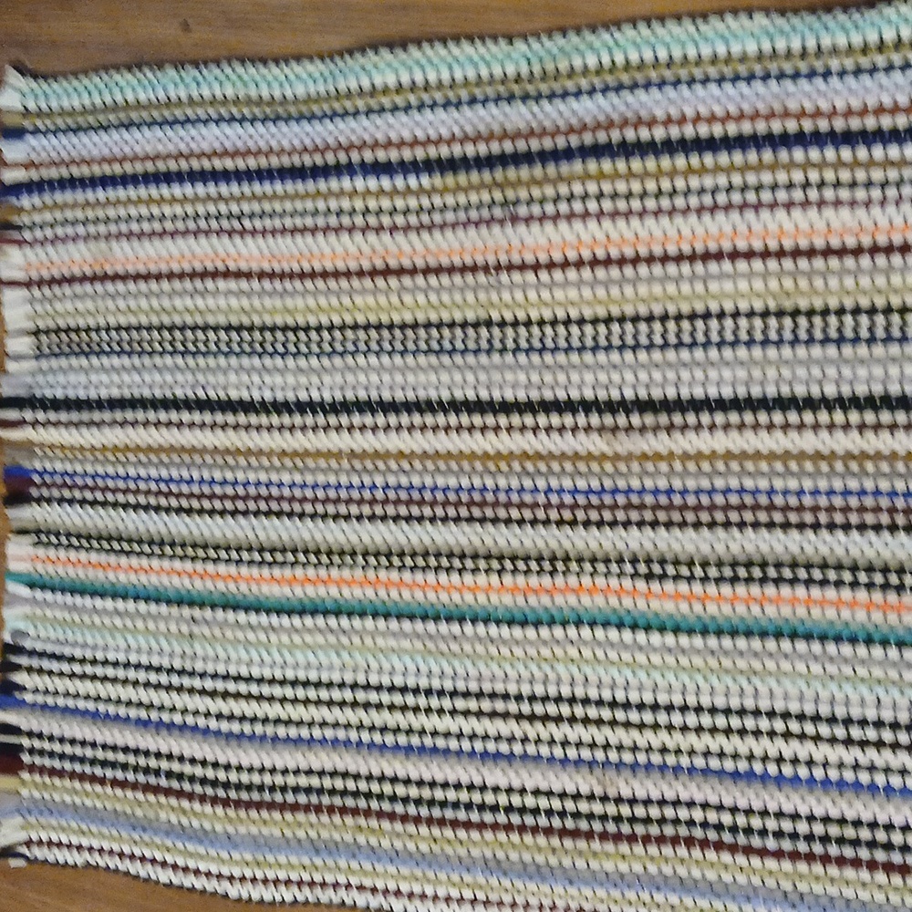 multicolored rug 43 x 23